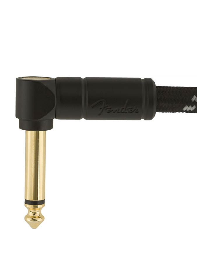 Fender - 990820090 - Instrument Cable, 10Ft, 1X Angled, Black Tweed
