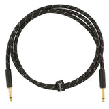 Fender - 990820093 - Instrument Cable, 5Ft, Black Tweed