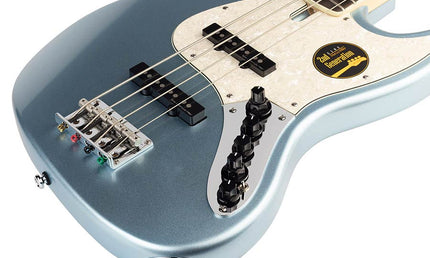 alder 4-string active bass guitar lake placid blue