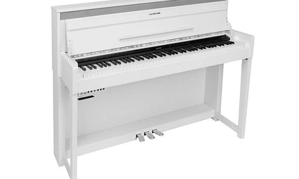 digital home piano, 88 keys graded hammer action, triple sensor (K8), 2 x 40 watt - white satin