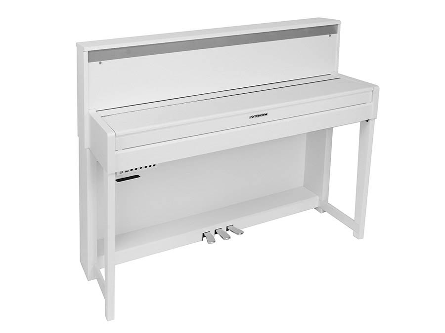 digital home piano, 88 keys graded hammer action, triple sensor (K8), 2 x 40 watt - white satin