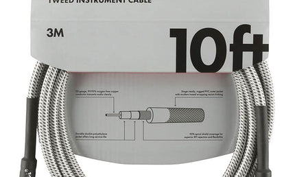 Fender - 990820063 - instrument cable – 10Ft, White