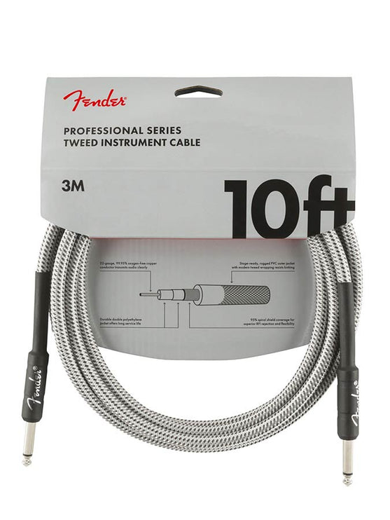 Fender - 990820063 - instrument cable – 10Ft, White