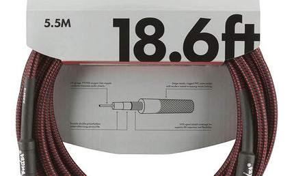Fender - 990820067 - instrument cable, 18 – 18.6Ft, Red