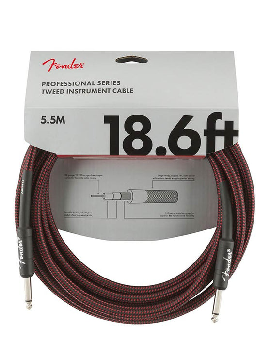 Fender - 990820067 - instrument cable, 18 – 18.6Ft, Red