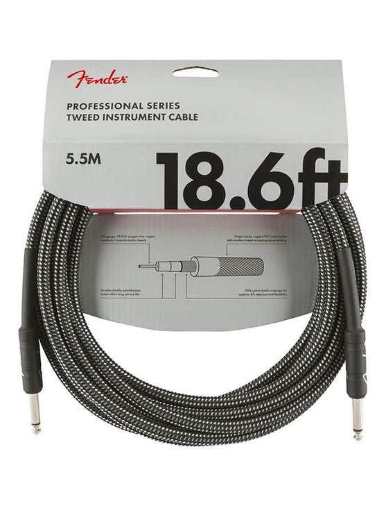 Fender - 990820068 - instrument cable, 18 – 18.6Ft, Gray