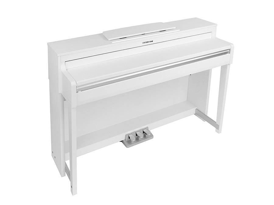 digital home piano, 88 keys graded hammer action, triple sensor (K8), 2 x 25 watt - white satin