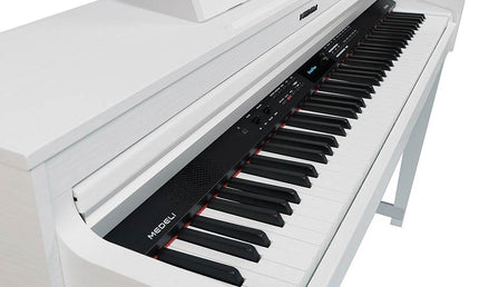 digital home piano, 88 keys graded hammer action, triple sensor (K8), 2 x 25 watt - white satin