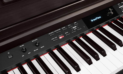 digital home piano, 88 keys graded hammer action, triple sensor (K8), 2 x 25 watt - rosewood