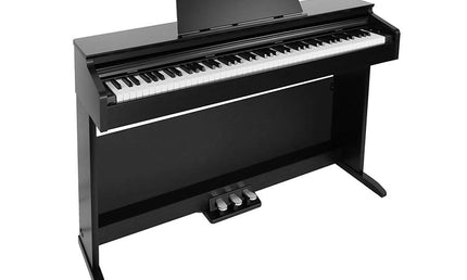 digital home piano, 88 keys graded hammer action (K6s), 2 x 20 watt - black satin