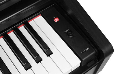 digital home piano, 88 keys graded hammer action, triple sensor (K8), 2 x 20 watt - black satin