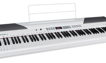 digital stage piano, 88 keys hammer action (K6), 2 x 20 watt - white