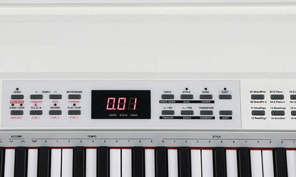 digital stage piano, 88 keys hammer action (K6), 2 x 20 watt - white