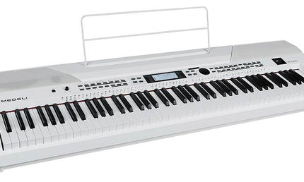 digital stage piano with accompaniment, 88 keys hammer action (K6), 2 x 20 watt - white