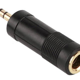 Boston - AT-120-G - Adaptor, 6,3mm Jack Female Stereo, 3,5mm Jack Male Stereo, Gold