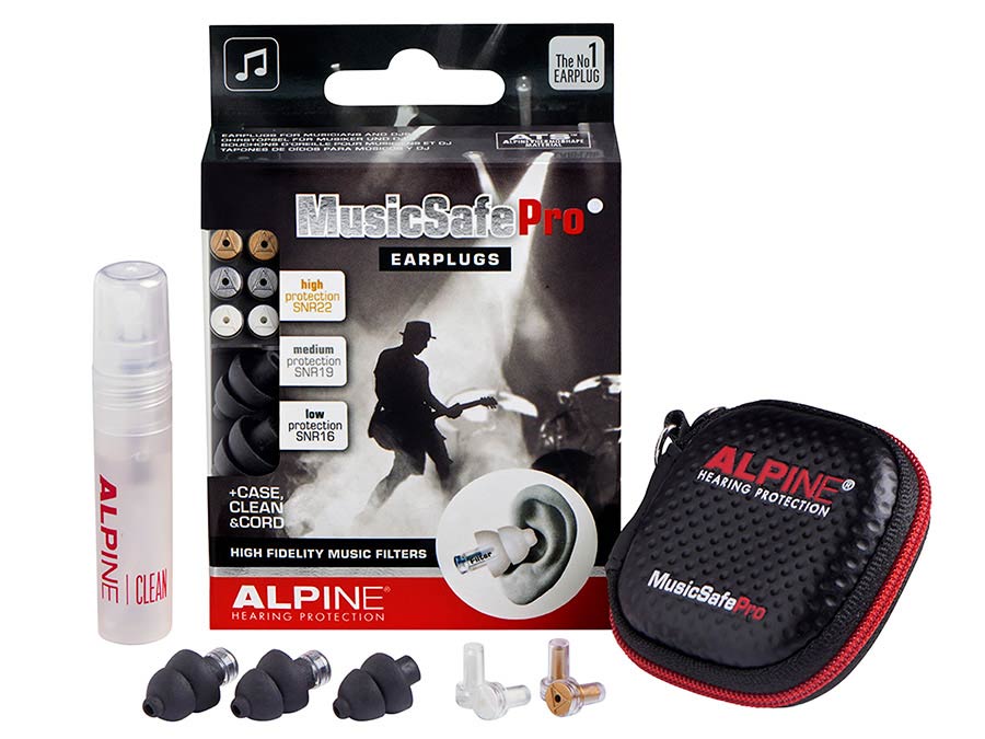 Alpine Hearing Protection - ALP-MSP-BK - MusicSafePro – Musicians, Black