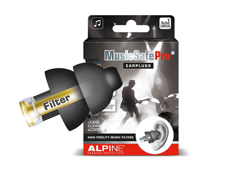 Alpine Hearing Protection - ALP-MSP-BK - MusicSafePro Earplugs, Black