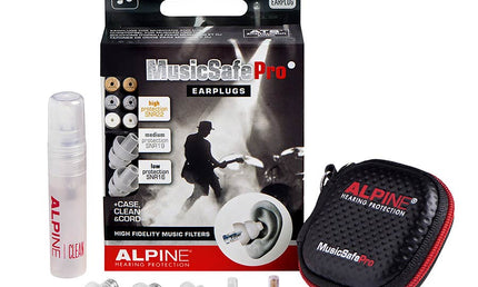 MusicSafePro, high-fidelty hearing protection for musicians, transparent