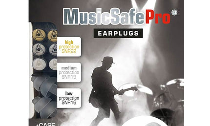 MusicSafePro, high-fidelty hearing protection for musicians, transparent