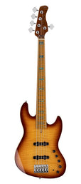 swamp ash with flamed maple top, 5-string bass guitar, tobacco sunburst, incl gigbag