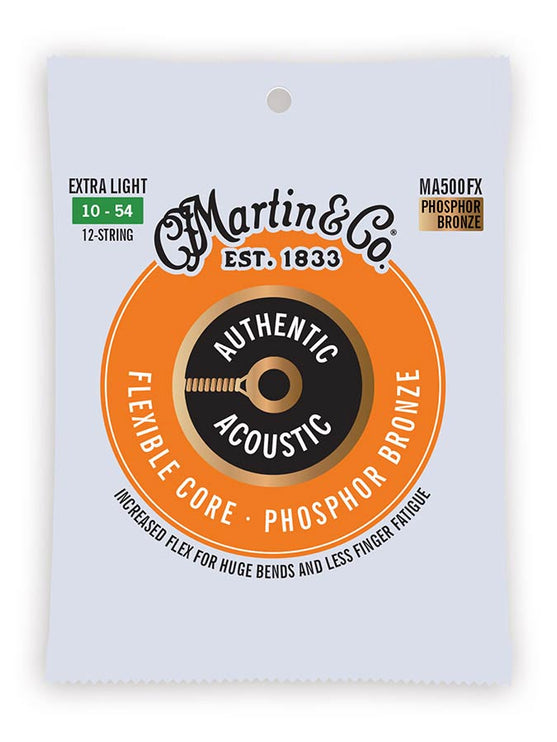12-string set, 92/8 phosphor bronze, extra light, 2x010 2x014 025-010 032-012 042-018 054-027