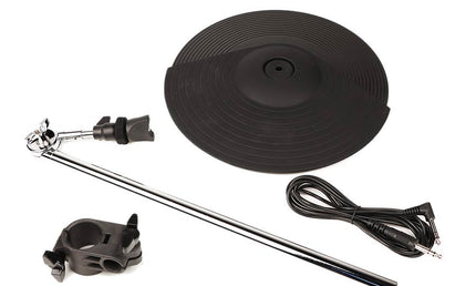 additional crash (crash 2) for DD638DX, 12" 2-zone with choke function, with cymbal stand and cable