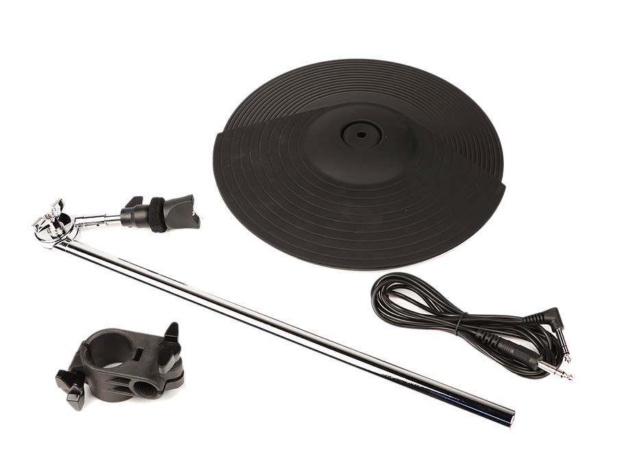 additional crash (crash 2) for DD638DX, 12" 2-zone with choke function, with cymbal stand and cable