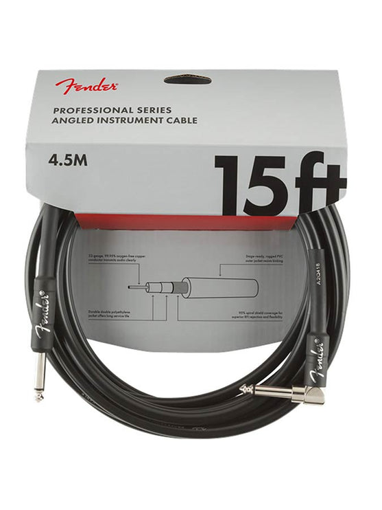 Fender - 990820059 - instrument cable – Angled, Black