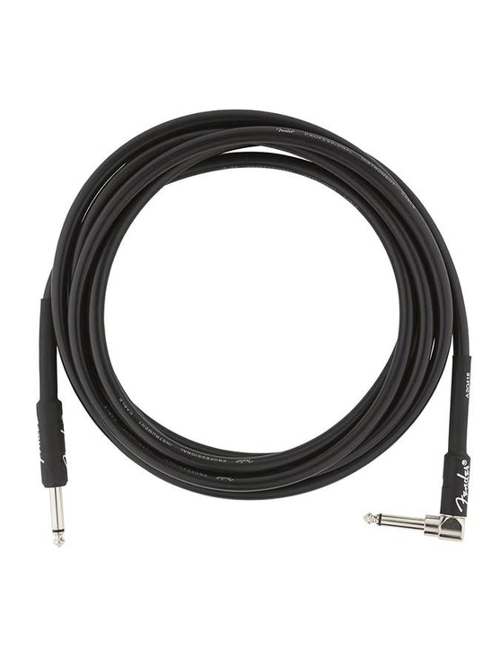 Fender - 990820059 - Instrument Cable, 15Ft, 1X Angled, Black