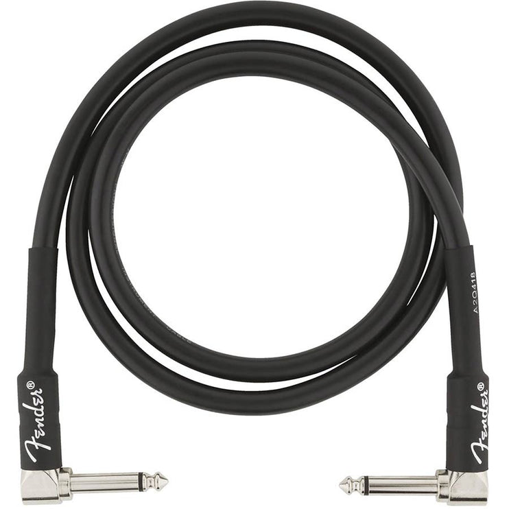 instrument cable, 3ft, 2x angled, black