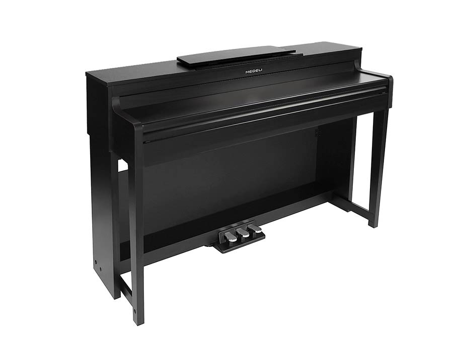 digital home piano, 88 keys graded hammer action, triple sensor (K8), 2 x 25 watt - black satin