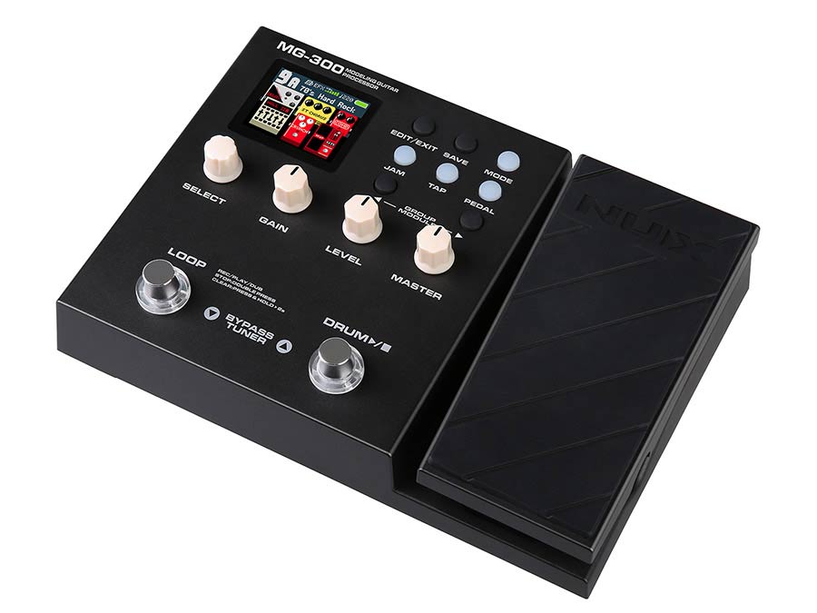 guitar amp modeling processor and multi effect with drum machine and phrase looper