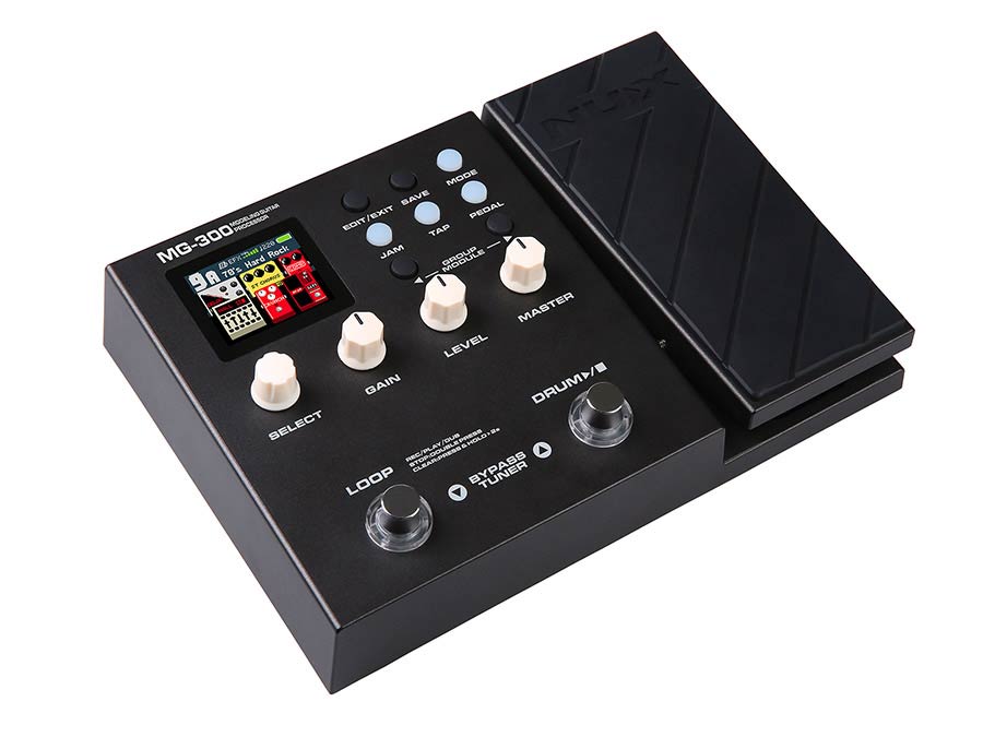 guitar amp modeling processor and multi effect with drum machine and phrase looper