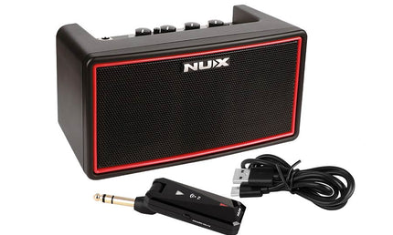 wireless rechargeable stereo guitar amplifier 10 watt, bluetooth transmitter, reverb+delay, drums