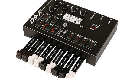 extended drawbar controller with 9 drawbars, pots and switches