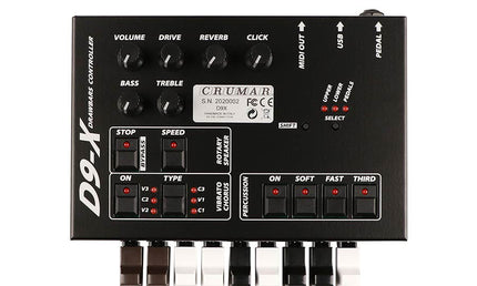 extended drawbar controller with 9 drawbars, pots and switches