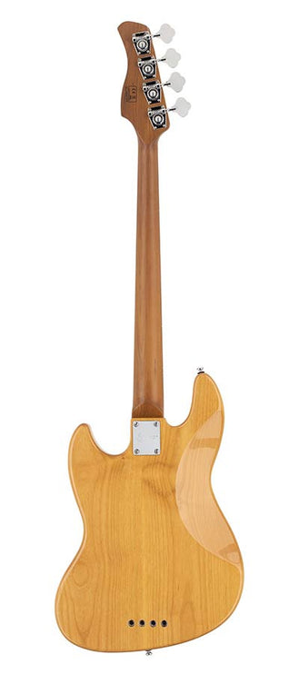 alder 4-string passive bass guitar natural