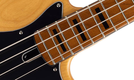 alder 4-string passive bass guitar natural