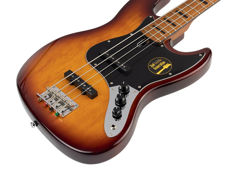Sire Basses - V5 A4/ts - Alder 4-String Passive Bass Guitar – Tobacco Sunburst