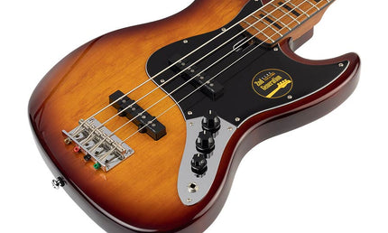 alder 4-string passive bass guitar tobacco sunburst