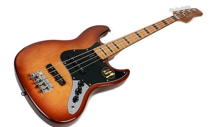 alder 4-string passive bass guitar tobacco sunburst