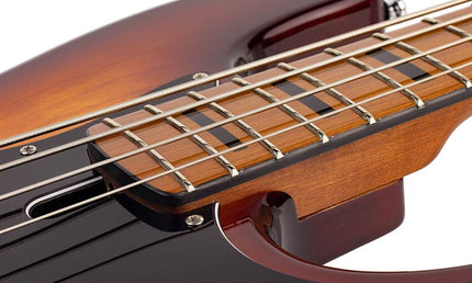 alder 4-string passive bass guitar tobacco sunburst