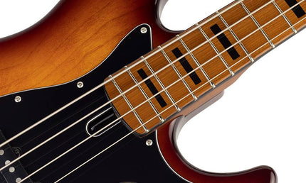 alder 4-string passive bass guitar tobacco sunburst