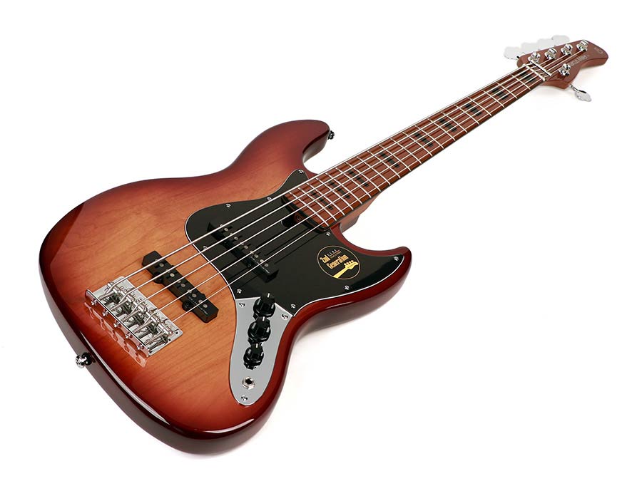Sire Basses - V5 A5/ts - Alder 5-String Passive Bass Guitar – Tobacco Sunburst