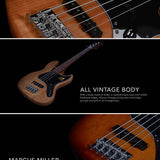 Sire Basses - V5 A5/ts - Alder 5-String Passive Bass Guitar – Tobacco Sunburst