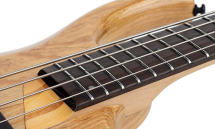 swamp ash 4-string active bass guitar natural