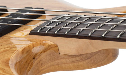 swamp ash 4-string active bass guitar natural