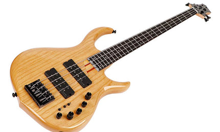 swamp ash 4-string active bass guitar natural