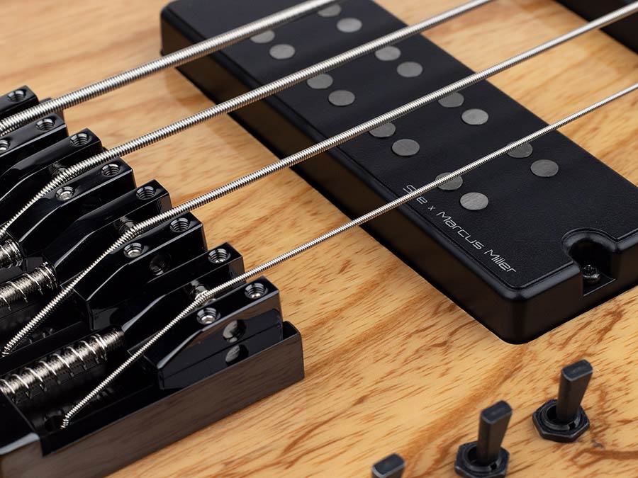 Sire Basses - M5+ S4/nt - Swamp Ash 4-String Active Bass Guitar – Natural