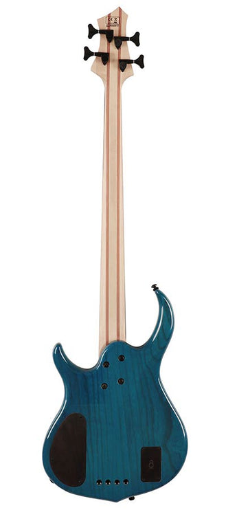 Sire Basses - M5+ S4/tbl - Swamp Ash 4-String Active Bass Guitar – Transparent Blue